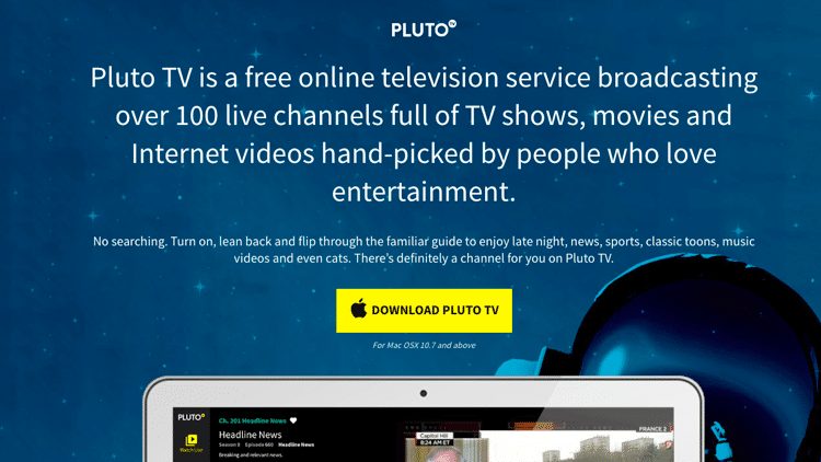 Step 2 - Using Pluto TV on Desktop v1