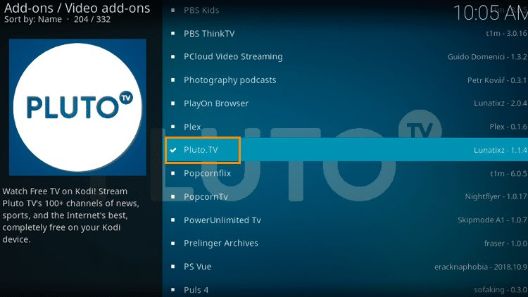 Step 9 - Pluto TV Kodi Add-on Installation Guide
