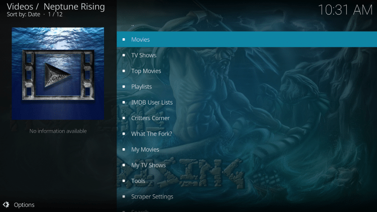 That's it! The Neptune Rising Kodi add-on is now successfully installed