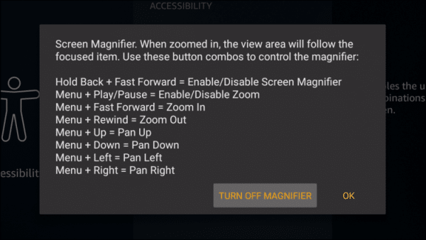 another firestick trick is using the screen magnifier 