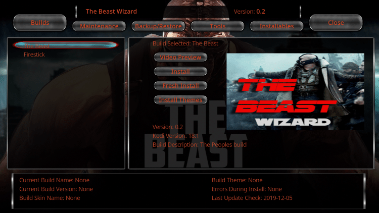 the beast kodi for mac