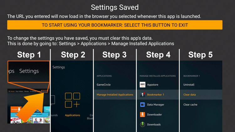 Step 11 - How to Install Bookmarker on Firestick