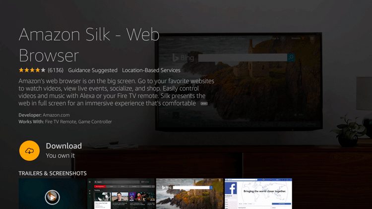 Step 5 - How to Install Amazon Silk - Web Browser