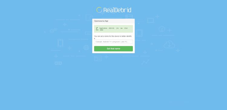 Your Real-Debrid application is now approved!