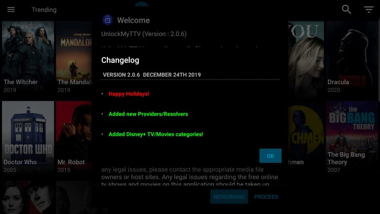 You will then notice the Changelog with the most recent updates