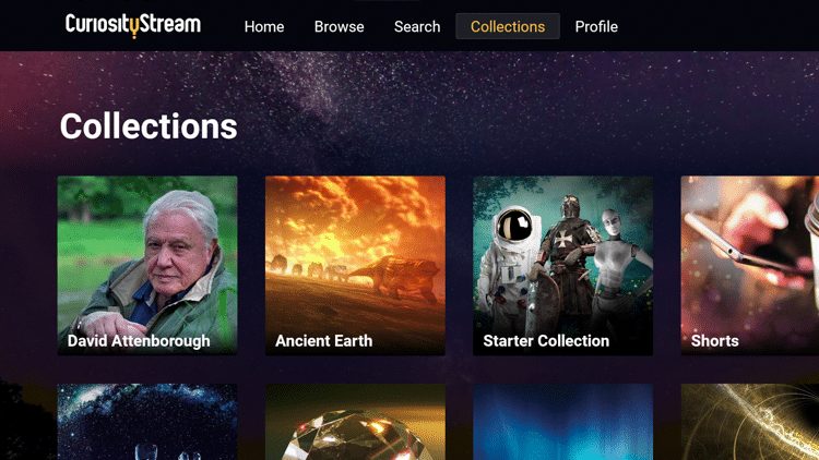 CuriousityStream - Collections