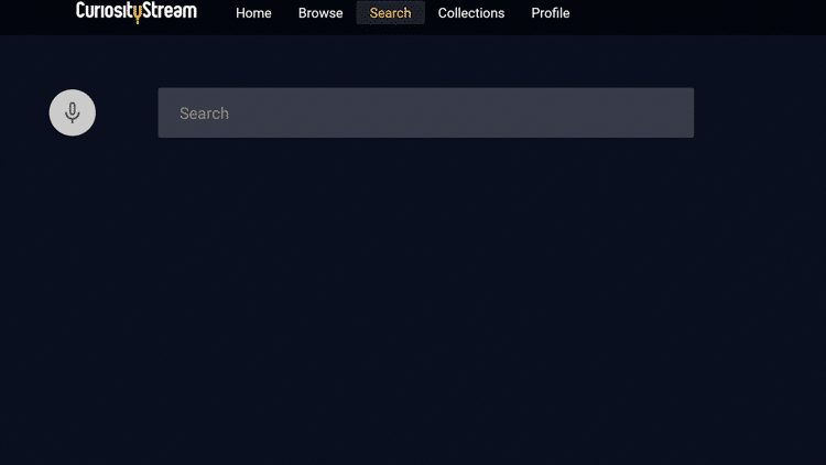 CuriousityStream - Search