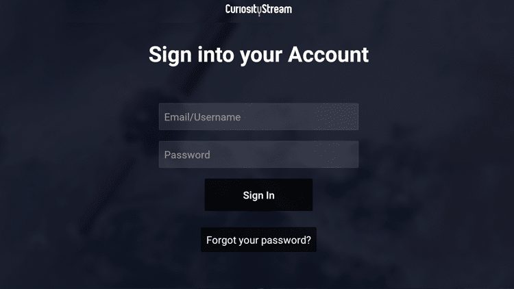 Step 8 - How to Install CuriosityStream on Firestick:Fire TV