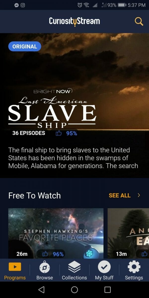 How to Install CuriosityStream on Firestick/Fire TV, Android, and iOS