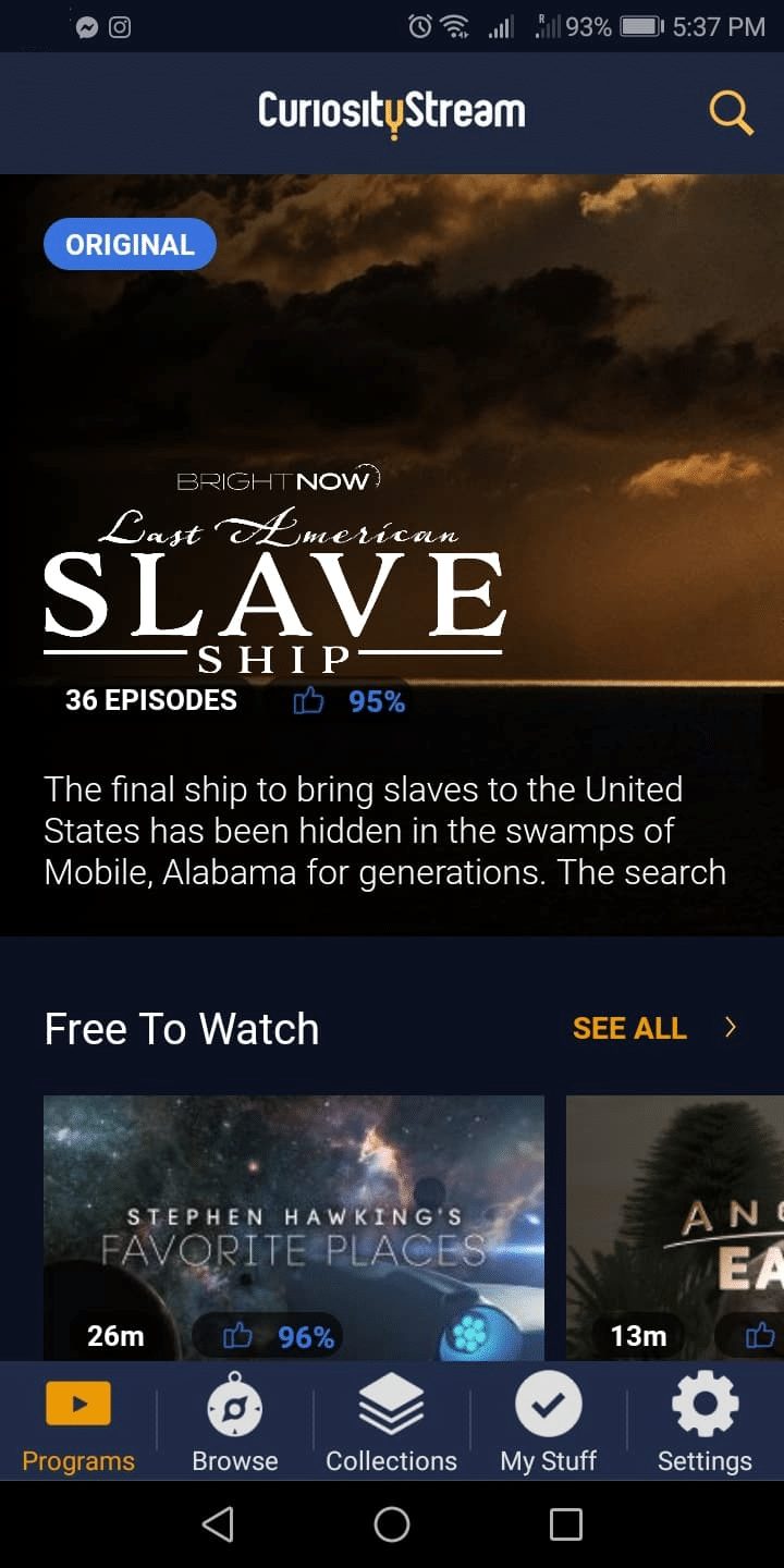 Step 8a - How to Install CuriosityStream on Android
