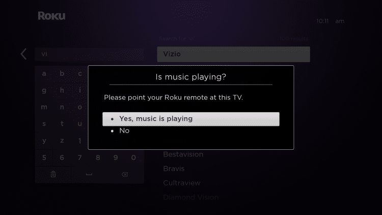 choose yes if it is working