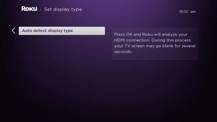 choose auto display type