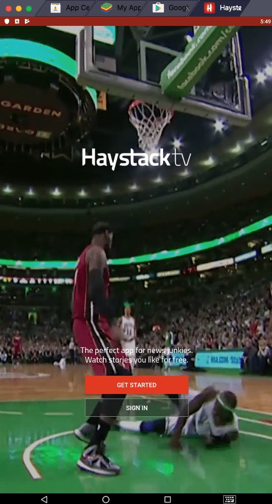 Step 8 - Using Haystack TV on Desktop