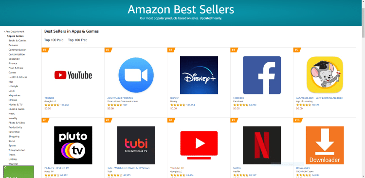 Downloader App has officially cracked the Top 10 in Amazon's Top 100 Free Apps list!