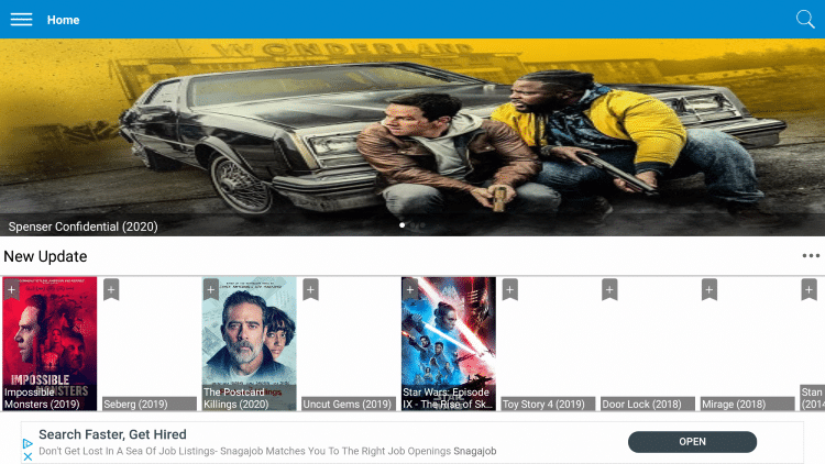 Newest Movies HD is an easy to use APK that provides a good selection of Movies and TV Shows for streaming.