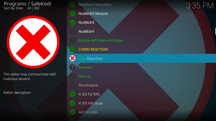 unsafe addon