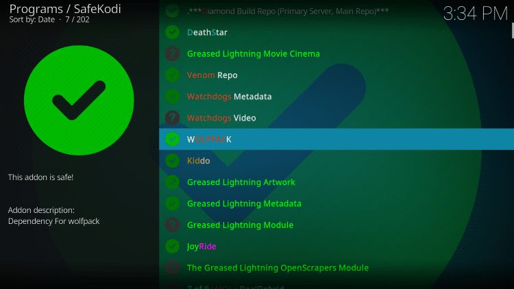 safekodi scan complete