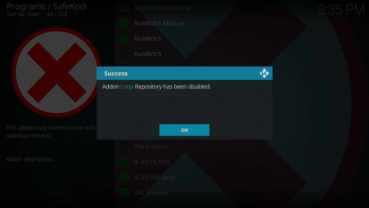click ok