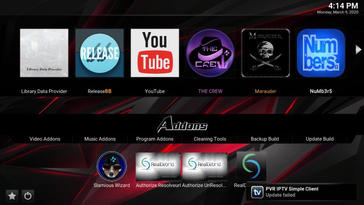 slamious build addons