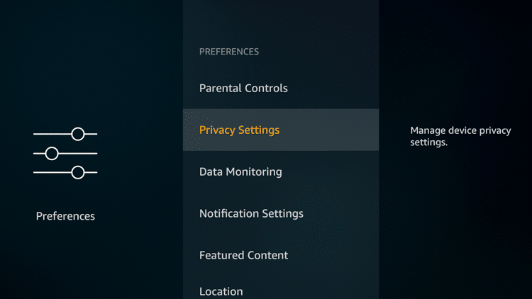 Step 3 - Modify privacy settings