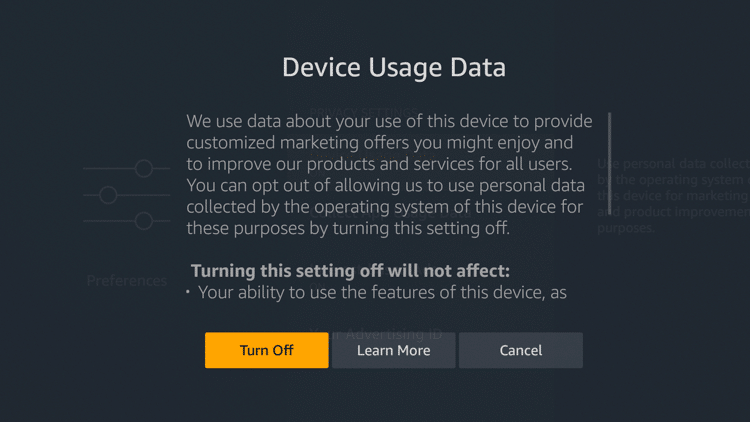 Step 5 - Modify privacy settings