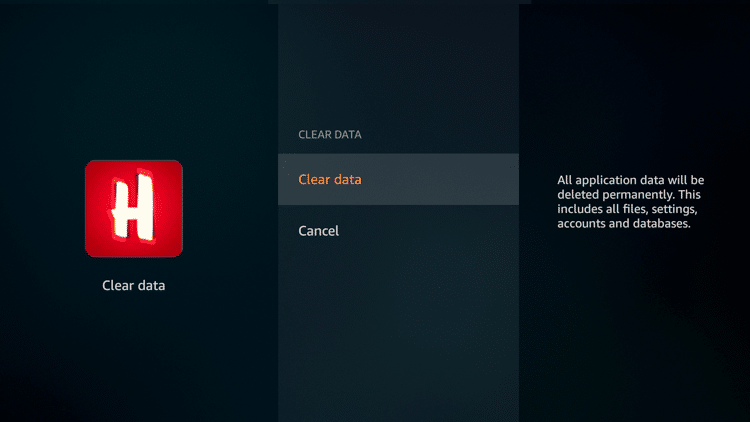 Step 5.2 - Clear the Cache or Data