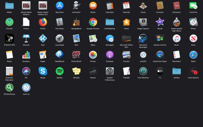Open your Applications folder and locate the Kodi app.