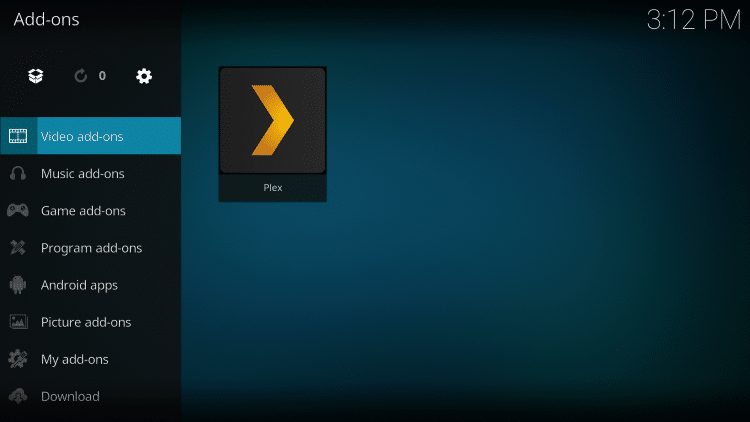 Choose Video add-ons