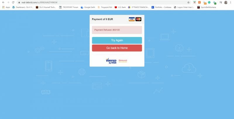 real-debrid failed payment