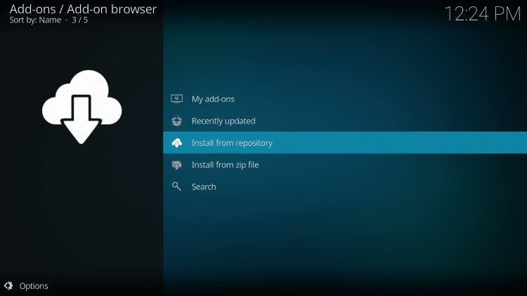 Click Install From Repository