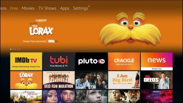 Amazon Adds new "Free" Tab to Firestick and Fire TV Devices