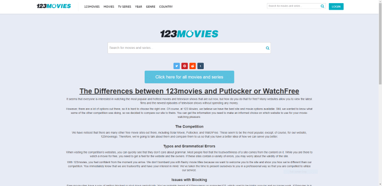 Using 123Movies on a PC or tablet may be the simplest method of using the site for Movies & TV Shows.