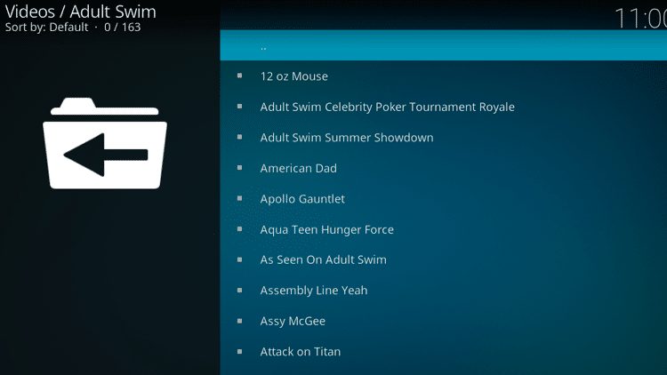 Step 10 - How to Install Adult Swim Kodi Addon Guide