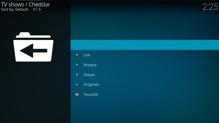 Step 10 - How to Install Cheddar Kodi Addon Guide