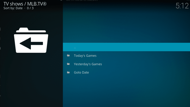 Step 10 - How to Install MLB TV Kodi Addon Guide