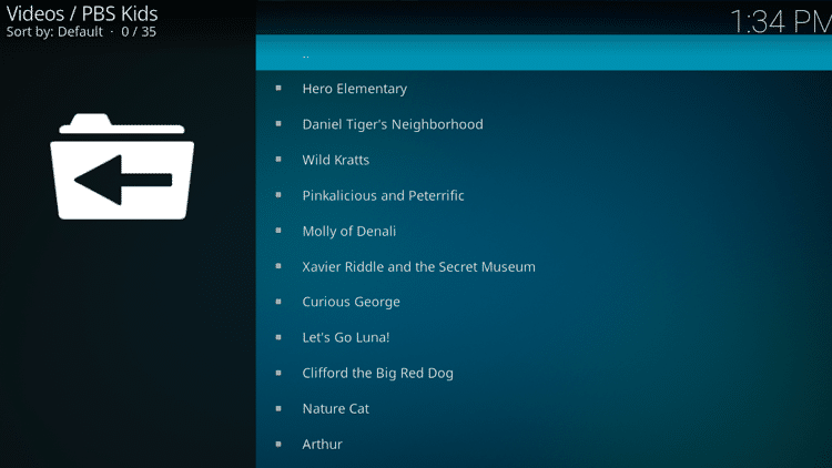 Step 10 - How to Install PBS Kids Kodi Addon Guide