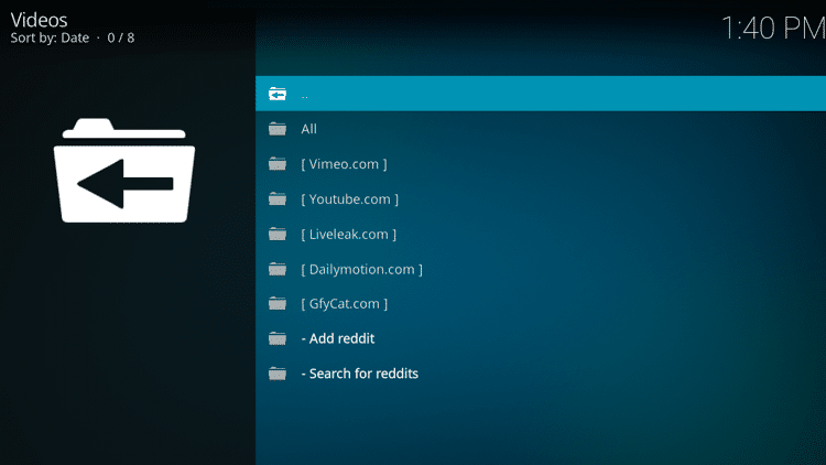 Step 10 - How to Install Reddit Kodi Addon Guide