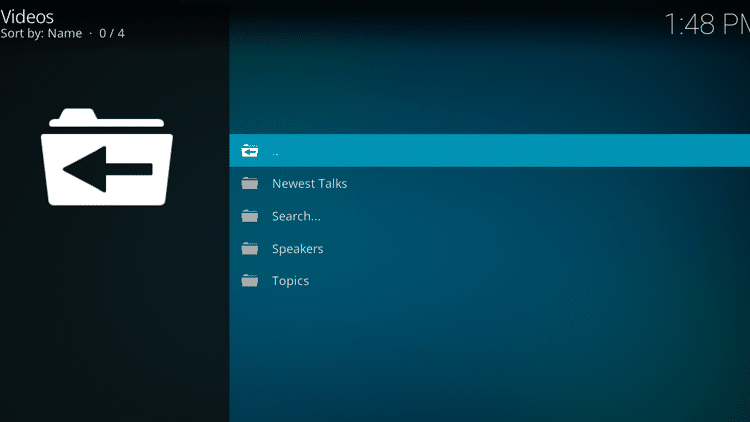 Step 10 - How to Install TED Talks Kodi Addon Guide