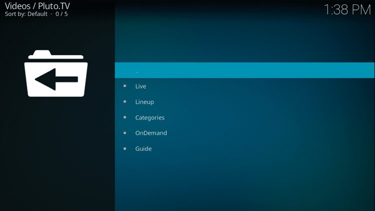 Step 11 - How to Install Pluto TV Kodi Addon Guide