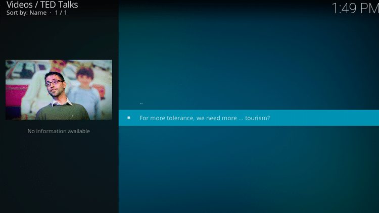 Step 11 - How to Install TED Talks Kodi Addon Guide