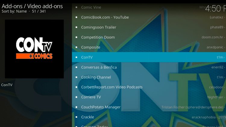 Step 5 - How to Install ConTV Kodi Addon Guide