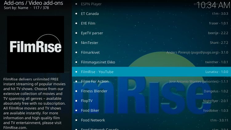 Step 5 - How to Install FilmRise Kodi Addon Guide