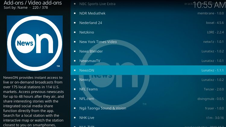 Step 5 - How to Install NewsON Kodi Addon Guide