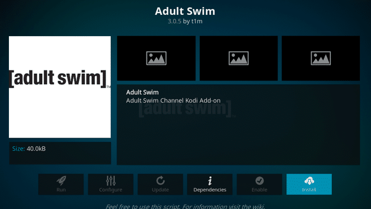 Step 6 - How to Install Adult Swim Kodi Addon Guide