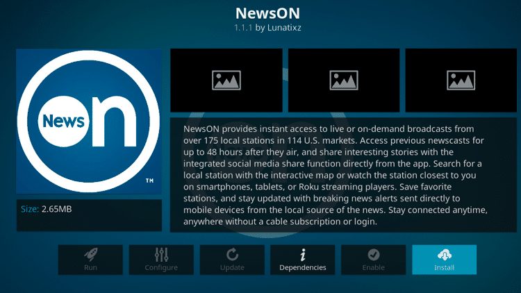 Step 6 - How to Install NewsON Kodi Addon Guide