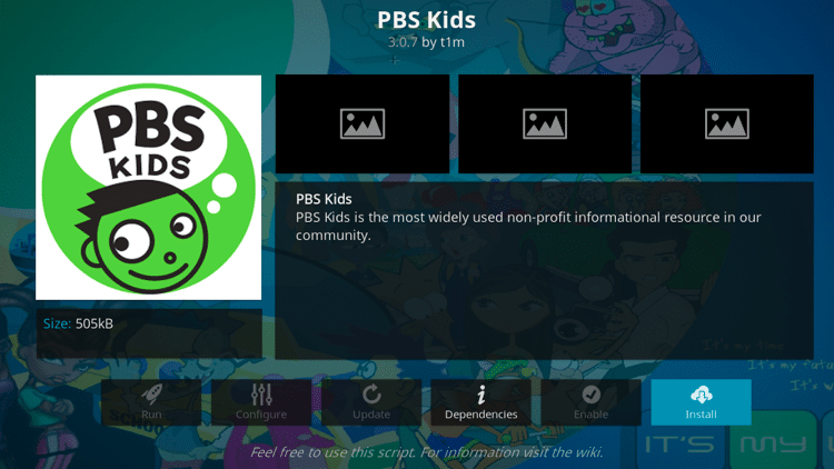 Step 6 - How to Install PBS Kids Kodi Addon Guide