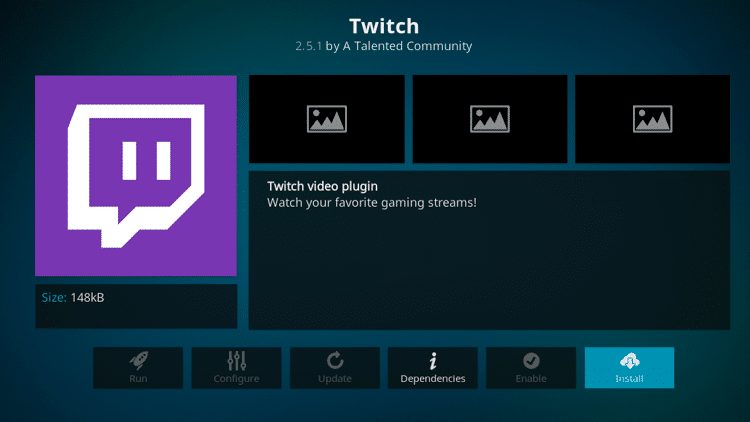 Step 6 - How to Install Twitch Kodi Addon Guide