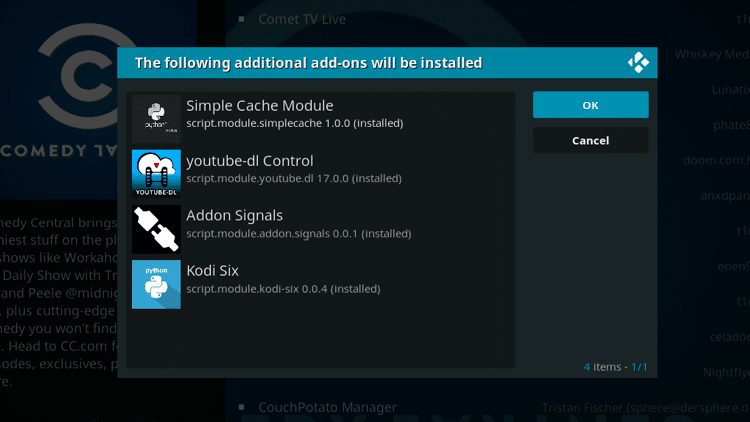 Step 7 - How to Install Comedy Central Kodi Addon Guide