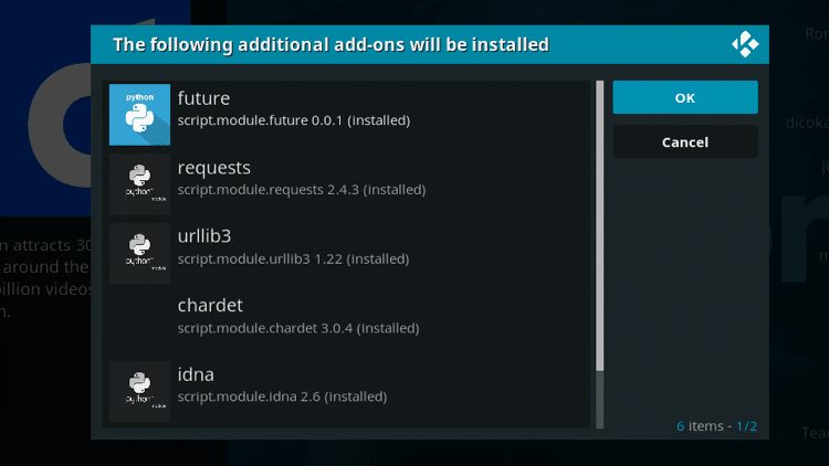 Step 7 - How to Install DailyMotion Kodi Addon Guide