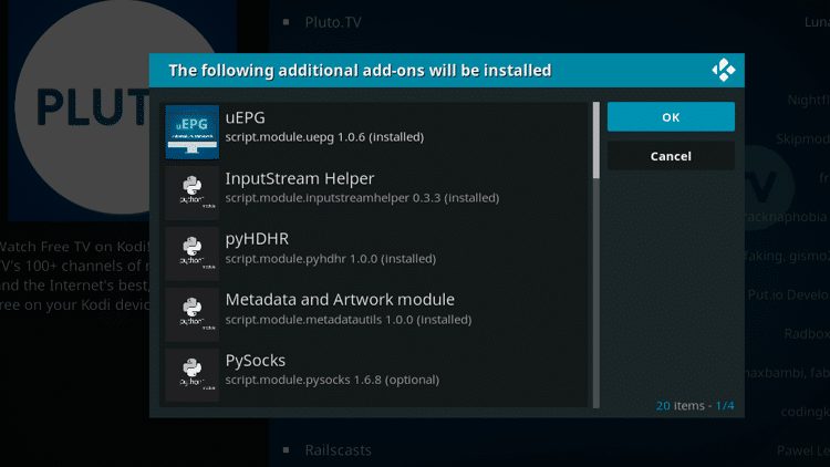 Step 7 - How to Install Pluto TV Kodi Addon Guide